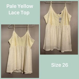 Torrid NWT Jersey & Lace Babydoll Cami- Size 4X
